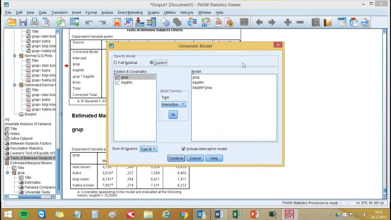 Read more about the article SPSS İle ANCOVA Analizi