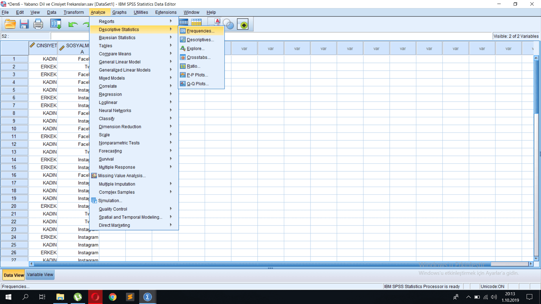 Read more about the article SPSS’te Anket Verilerini Analiz Etme Rehberi