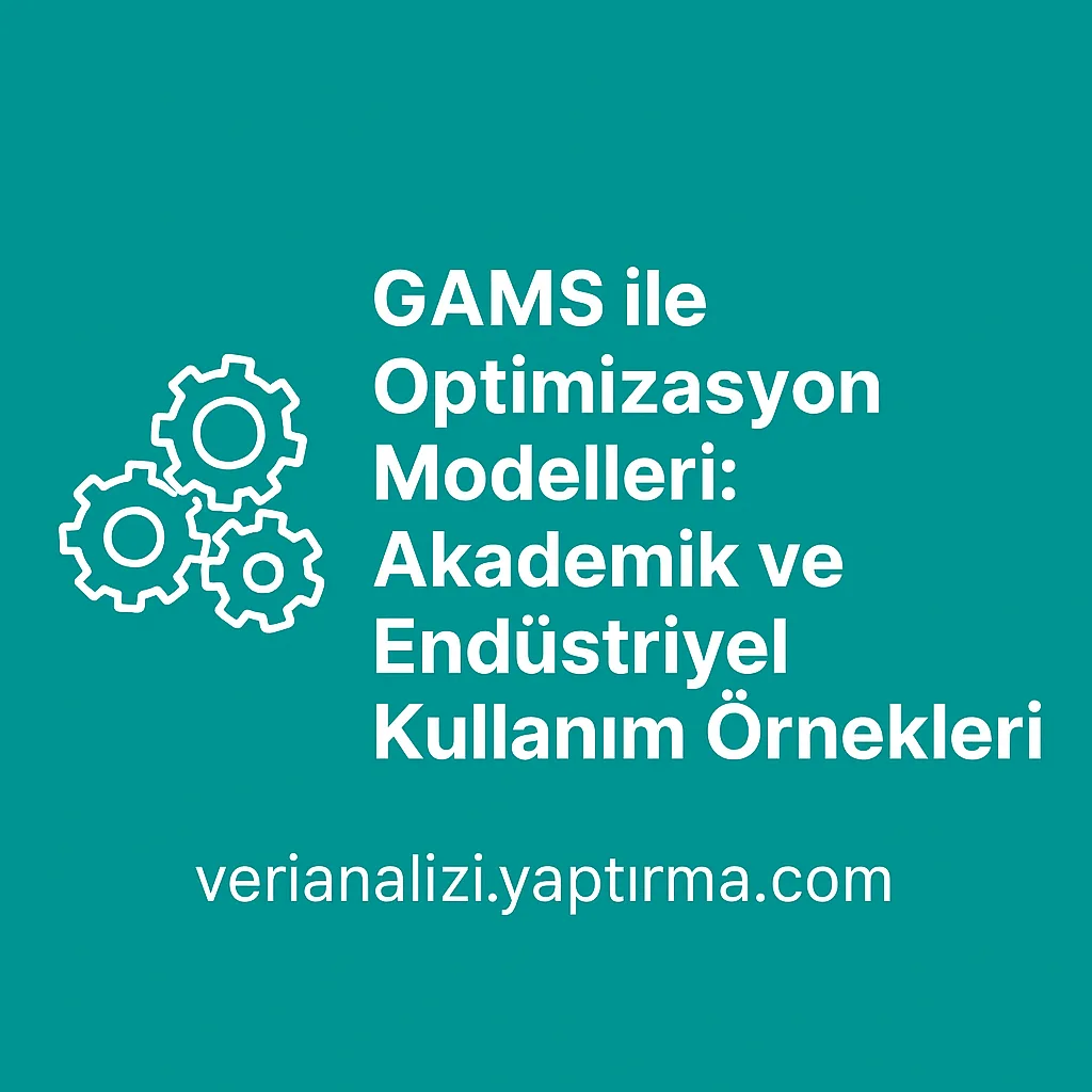 Read more about the article GAMS ile Optimizasyon Modelleri: Akademik ve Endüstriyel Kullanım Örnekleri