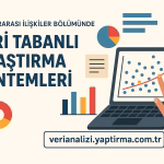 Uluslararası İlişkiler Bölümünde Veri Tabanlı Araştırma Yöntemleri