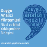 Duygu Analizi Yöntemleri: Nicel ve Nitel Yaklaşımların Birleşimi