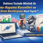 Doktora Tezinde Minitab ile Açma-Kapama Kuvvetleri ve Başarı Oranı Korelasyonu Nasıl Yapılır?
