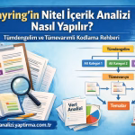 Mayring’in Nitel İçerik Analizi Nasıl Yapılır? Tümdengelim ve Tümevarımlı Kodlama Rehberi