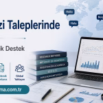 Multilingual data analysis solutions banner featuring a laptop with charts, stacked books, and a world map with language bubbles.