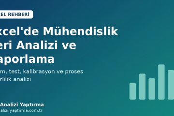 Excel'de mühendislik veri analizi: test ölçümleri, kalibrasyon eğrisi ve kontrol grafiği