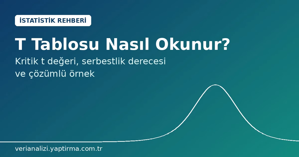 T tablosu nasıl okunur: kritik t değeri ve serbestlik derecesi rehberi kapak görseli
